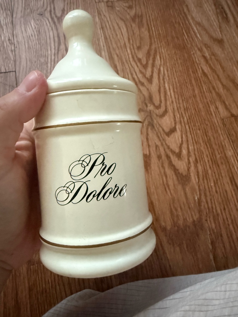 Antique apothecary jar from Eli Lilly 1950s